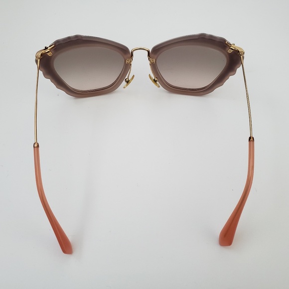 Miu Miu Sunglasses SMU04Q Cat Eye Rose Gold & Rhinestone main image 5